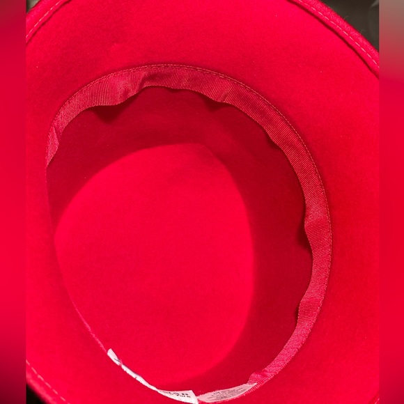 Vintage Betmar Red Wool Hat With Flower Women’s - Picture 11 of 15